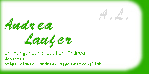 andrea laufer business card